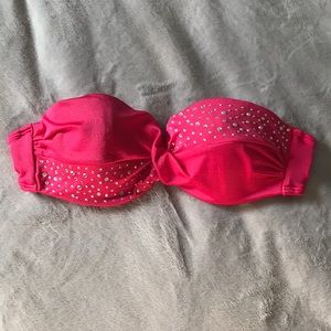 Victoria Secret Pink Jeweled Bathing Suit Top